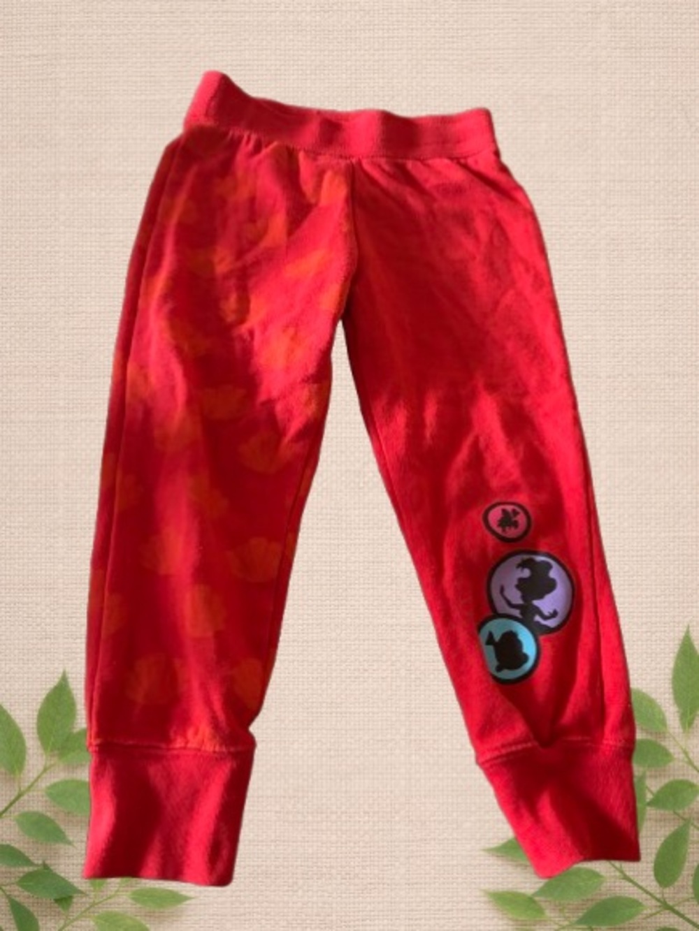 Disney Store Little Mermaid Red Jogger Pants Size 4 / 110